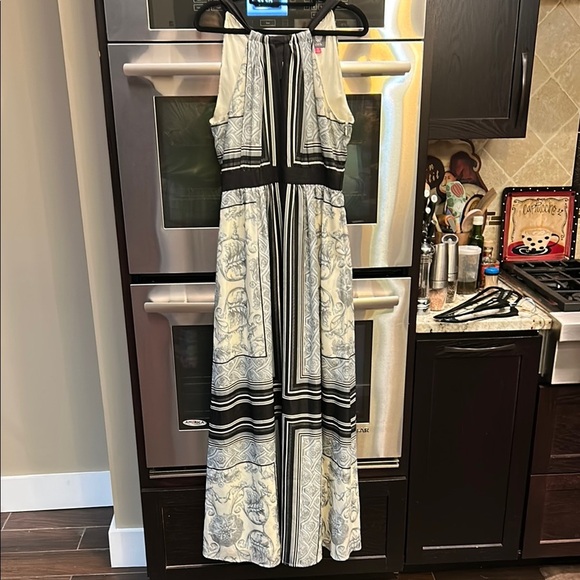 Vince Camuto Black and White Patterned Dress - Picture 1 of 10